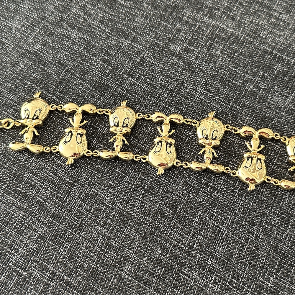 WB Gold Tweety Bird Bracelet